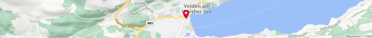 Kartendarstellung des Standorts für Sonnen-Apotheke in 9220 Velden am Wörthersee